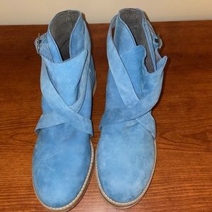 Free People Blue Las Palmas Booties